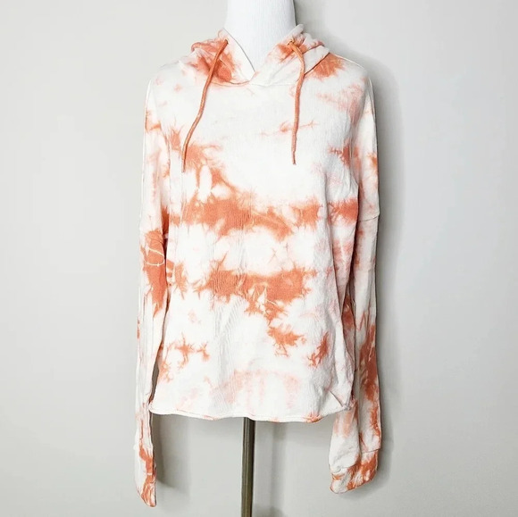 NWT Elan Pink Tie Dye Hoodie Sweatshirt M - Picture 2 of 10